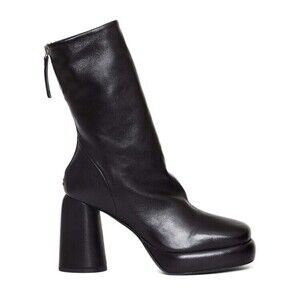 Halmanera Black Leather Ankle Boots - NWT
